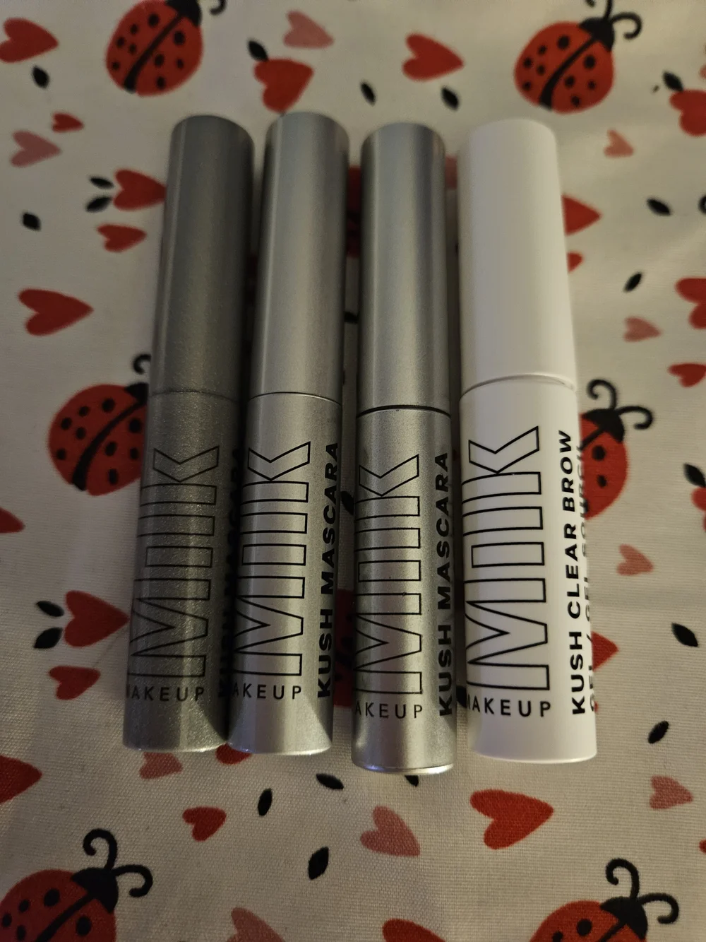 Lot of 4 Milk Makeup Kush Mascara Trio with Clear Brow Gel -